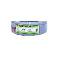 ราคา Yazaki สายทองแดง เบอร์1 5 THW 1x1 5 สีเทา ไทยยาซากิ 100เมตร สายไฟแกนเดียว สำหรับเดินในบ้าน (1400174363)