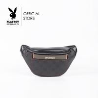 ราคา Playboy กระเป๋าคาดอกคาดเอวผู้ชาย ลิขสิทธิ์แท้รุ่น ST B234PBM252 BK ดีไซส์คาดเอว PVC ทรงมน สีดำ (21065466754)