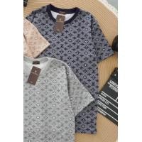 ราคา พร้อมส่ง เสื้อยืดหลุยส์ งานพิมพ์ลายทั้งตัว ผ้าคอตตอนนิ่ม ฟรีไซส์ 40 44 ทรงตรง แขนสั้น (21141351714)