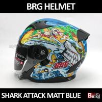 ราคา หมวกกันน็อคครึ่งใบ BRG Helmet Open Face ลาย Shark Attack (6043970598)
