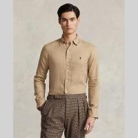 ราคา Sale Polo Ralph Lauren เสื้อเชิ้ตผู้ชาย Shirt Custom Fit Linen Shirt รุ่น MNPOWOV16822774 สีน้ำตาล (20791625461)