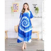 ราคา เดรสมัดย้อมกะเหรี่ยง คอวี ชายระบาย สีสันสวยๆ ใส่สบาย ใส่แล้วสวย พรางหุ่น ผ้านิ่ม รหัส 207 (21014488279)