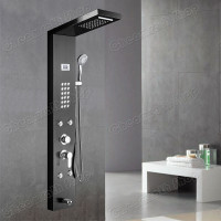 ราคา ชุดฝักบัวอาบนำ สแตนเลส shower panel ฝักบัวอาบน้ำ rain shower สแตนเลส304 ชุดฝักบัวแสดงอุณหภูมิ LED ชุดฝักบัวก๊อกผสม SPA ฝักบัวแรงดัน ฝักบัวแรงดันสูง (11789149424)