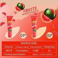 ราคา HASAYA GIRL H6079 ครีมแตงโม BB รองพื้นผสมกันแดด ปกปิดเนียน เกลี่ยง่าย ครีมแตงโม BB (21020711166)