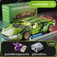 ราคา SY8600 lamborghini technic ตัวต่อ ชุด รถสปอร์ต รถแลมโบกินี่ รถแข่ง รีโมทคอนโทรล ไฟรถกลางคืน super car Building Blocks (20930712438)