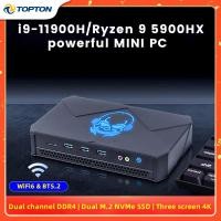 ราคา สินค้าใหม่ NUC PC I9 11900H AMD Ryzen 9 5900HX Gaming Mini PC Windows 11เดสก์ท็อปคอมพิวเตอร์ Linux DDR4 NVMe SSD DP HDMI Typ C 4K UHD WiFi (20691559345)