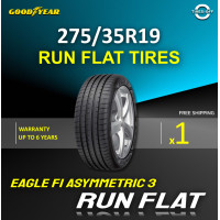 ราคา Goodyear 275 35R19 EAGLE F1 ASYMMETRIC 3 RUN FLAT MOE ยางใหม่ ผลิตปี2023 ราคาต่อ1เส้น มีรับประกัน แถมจุ๊บลมยาง ยางรันแฟลต ขอบ19 ขนาด 275 35R19 RUN FLAT จำนวน 1 เส้น (20799849546)