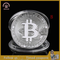 ราคา SHZTGM เหรียญทอง Bitcoin ที่ระลึกรอบสะสมเหรียญบิตเหรียญเงินชุบเหรียญ (20881026082)