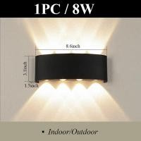 ราคา โคมไฟติดผนัง ไฟ LED 4W 6W 8W ไฟประดับกลางแจ้ง กลางแจ้ง แสงอุ่น สไตล์โมเดิร์น กันน้ำได้ IP65 ไฟติดผนังกลางแจ้ง โคมไฟนอกบ้าน โคมไฟในร่ม โคมไฟกิ่งนอก ไฟเสาหน้าบ้าน โคมไฟ ไฟติดผนัง เชิงเทียนโคมไฟติดผนัง L