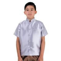 ราคา เสื้อไหมเด็กชาย เสื้อไหมเด็ก เสื้อชุดไทยเด็ก ชุดไทยเด็ก ชุดไทยเด็กผู้ชาย Thai Costume for Boy (756730464)