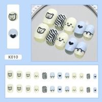 ราคา พร้อมส่ง เล็บปลอม เล็บปลอมสำเร็จรูป เล็บ PVC กล่องละ 24 ชิ้น ลายน่ารัก สไตล์แฟชั่น ราคาถูก ราคาถูก เล็บสั้น ยาว (21032141356)
