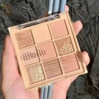 ราคา ของแท้ 100 พาเลทอายแชโดว์ 9สี เกาหลี เนื้อดินน้ำมัน เนื้อใยไหม ประกายชิมเมอร์ Eyeshadow palette 9 color สีสวยยยมาก (20993457524)
