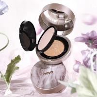 ราคา คุชชั่น แป้งอัดแข็ง 2 in 1 ในตลับเดียว Novo No 5861 Light and bright double layer air cushion cream กันน้ำ ติดทน (20258245091)