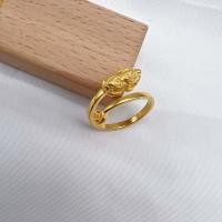 ราคา แหวนปี่เซียะงานทองเหลือง 24k ฟรีไซส์ปรับสายได้ พร้อมส่งในไทย (20814975818)