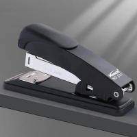 ราคา เครื่องเย็บกระดาษสำนักงานแบบพกพาสีขาวหรือดำแบบเรียบง่าย1ชิ้นไม่ใช้ลวดเย็บกระดาษ (21170996327)