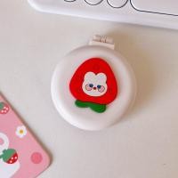 ราคา หวีกระจก แบบพกพา พับเก็บง่าย พกพาสะดวก ลายน่ารักๆ มาใหม่น้า วีกระจกทรงกลม ลายการ์ตูน ตลับหวีพร้อมกระจกแบบพับได้ (15881713488)