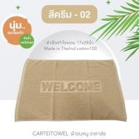 ราคา พรมเช็ดเท้า ผ้าเช็ดเท้า welcome ผ้าเช็ดเท้าโรงแรม 17x28นิ้ว (21096873721)