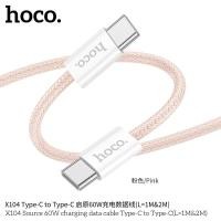 ราคา NEW HOCO X104 สายชาร์จเร็ว Type C to Type C ความยาว1M 2M Charging Data Cable PD 60W Fast Charge 3A สายชาร์จชาร์จเร็ว สายชาร์จโทรศัพท์ รองรับ iOS 15 (21193752372)