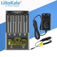 ราคา Liitokala lii 500 lii 600 lii 500S เครื่องชาร์จแบตเตอรี่ LCD 3 7V 1 2V 18650 26650 21700ทดสอบความจุของแบตเตอรี่การควบคุมแบบสัมผัส (21170514060)
