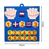 ราคา เด็ก Montessori ของเล่น Felt นิ้วมือตัวเลขคณิตศาสตร์ของเล่นเด็กนับการเรียนรู้สำหรับเด็กวัยหัดเดิน Intelligence พัฒนา30 30ซม (21164618143)