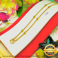 ราคา สร้อยคอสแตนเลสเลเซอร์ ลายกระดูกงูคั่นเม็ดกลม มี2สี สีทอง สีสแตนเลส ขนาดสร้อย 1 5มิล ขนาด เม็ดกลม 4 0มิล ห้อยพระได้1องค์ ความยาว 18 24 นิ้ว (20726975158)