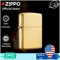 ราคา Zippo Classic High Polish Brass Pocket Lighter Zippo 254B Lighter Without Fuel Inside ทองเหลืองโปแลนด์สูง ไฟแช็กไม่มีเชื้อเพลิงภายใน (11066148727)