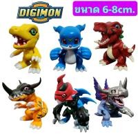 ราคา โมเดลฟิกเกอร์ Digimon ดิจิมอน เซ็ท6ตัว ขนาด6 8cm (17310125049)