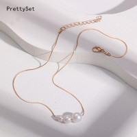 ราคา สร้อยคอจี้มุกสำหรับผู้หญิงอัญมณีโช้คเกอร์สร้อยกล่องกระดูกไหปลาร้า (19586492879)