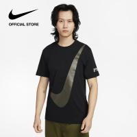 ราคา Nike Mens Dri fit Big Swoosh HBR Tee Black (19910036784)