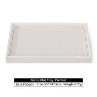 ราคา ถาดใส่จิวเวลรี่แบบมีฝาปิดหนังสีขาว PU YinBeiNi (20495194087)