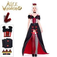 ราคา HOT The Red Queen คอสเพลย์เครื่องแต่งกาย Alice In Wonderland ชุด Carnival Halloween Party (19858324605)