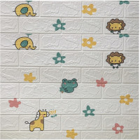 ราคา ถูกสุด พร้อมส่ง วอลเปเปอร์ติดผนังลายไม้ 3 มิติ ขนาด 70 70cm มีกาวในตัว สติ๊กเกอร์ติดผนัง 3D ตกแต่งห้อง Wallpaper 3D วอลล์เปเปอร์ลายไม้ (20545971758)