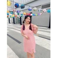 ราคา มีสีใหม่ค่า สาวอวบ เดรสสาวอวบ มินิเดรส คอปก สีพื้น รุ่นผ่าหน้า อก 38 40 42 44 46 48 50 (20292758315)