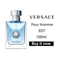 ราคา 100 ของแท้ Versace Pour Homme edt for men น้ำหอมผู้ชาย Versace Perfume Pour Homme EDT 100 ml กเวอซาเช่น้าหอม กล่องเดิม น้ำหอมแบรนด์เนมแท้ (21334583544)