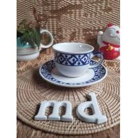ราคา ชุดแก้วกาแฟเซรามิคพร้อมจานรองขนาดความจุ 8ออนซ์มีหลายลายให้เลือก (20541425520)