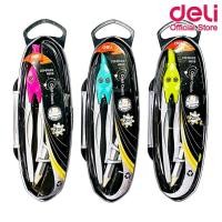 ราคา Deli ชุดวงเวียน ดินสอไม้ คละสี 1 ชิ้น Compass H606 วงเวียน เครื่องเขียน อุปกรณ์เครื่องเขียน อุปกรณ์การเรียน ชุดเรขา (18214843203)