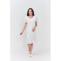 ราคา ชุดนอนสีขาว ชุดนอนผ้าลื่นสีขาว ชุดนอนกระโปรงแขนยาว ชุดนอนกระโปรงสีขาว ชุดนอนสายหวานสีขาว (20654532903)