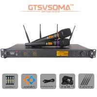 ราคา GTSVSOMA แท้ ไมค์ ลอย ไร้ สาย KT8 ไมโครโฟน UHF ไมล์ไร้สาย 200M ไมค์ลอย AD4D ไมโครโฟนไร้สาย ไมค์ร้องเพลง UR24D ไมค์ลอยเสียงดี ความถี่ที่ปรับ UR24D wireless microphone 6เสาอากาศ การแสดงบนเวที ไมค์คาราโอ