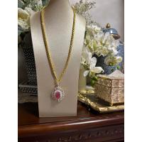 ราคา ราคาพิเศษ พลอยแท้ จี้เพชรหน้าทองคำขาว ตัวเรือนทอง ฝังพลอยทับทิมแท้ น้ำสวยใส่มีลายในตัวพร้อมสร้อยคอ3 บาท ยาว 24 นิ้ว (20395574311)