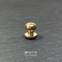 ราคา BR017 หมุดนมหนู หมุดกระเป๋า ทองเหลืองแท้ leatherbrass แพ็คบรรจุ 10 ตัว (2150044850)