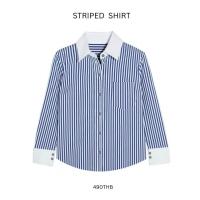ราคา striped shirt เสื้อเชิ้ตแขนกระดิ่ง (21133409543)