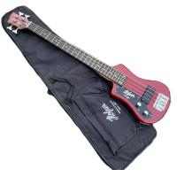 ราคา ซ้ายมือ4สาย Hofner Bass Mini กีตาร์เบสสำหรับท่องเที่ยวพร้อมถุงใส่หูฟังกีตาร์มืออาชีพ (14480823615)
