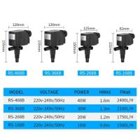 ราคา ปั๊มน้ำตู้ปลา สายยาง สำหรับต่อเข้าระบบกรอง RS Electrical 168B 268B 368B 468B ปั๊มกรองบนตู้ปลา ปั๊มน้ำพุ น้ำล้น ปั้มน้ำ (20628999254)