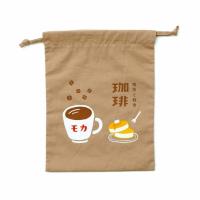 ราคา HIGHTIDE Retro pop drawstring bag Size M H Coffee ถุงผ้าหูรูด ไซส์ M ลายกาแฟ แบรนด์ HIGHTIDE จากประเทศญี่ปุ่น HGB280 H (18662539082)