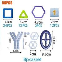 ราคา ตัวต่อแม่เหล็กไซด์มินิ 58 ชิ้น 86 ชิ้น MINI MAGICAL MAGNET (1006752658)