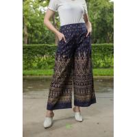 ราคา กางเกงลายไทย กางเกงผ้าไทย ใส่ทำงาน (14940910392)