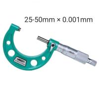 ราคา ไมโครมิเตอร์วัดนอก 25 50mmx0 001mm 1 ไมครอน Outside Micrometer INSIZE 3210 50A อินไซส์ (19746877259)