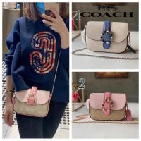 ราคา Coach ใหม่ไหล่เดียวผู้หญิงขนาดเล็ก Treasure Pearl กระเป๋าหนังสำหรับผู้หญิงกระเป๋าสะพายไหล่ผู้หญิง3415 1421 (7777695538)