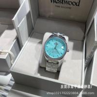 ราคา vivienne Vivienne Womens Broken Ice Blue Queen Mother Saturn นาฬิกาแฟชั่นสไตล์โรสเรด (20702100811)