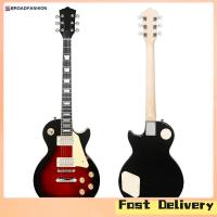 ราคา Broadfashion LP Electric Guitar Beginner 22 Fret Wood Electric Guitar With 6 Strings Musical Instruments 100CM Long Educational Toys (20615540252)